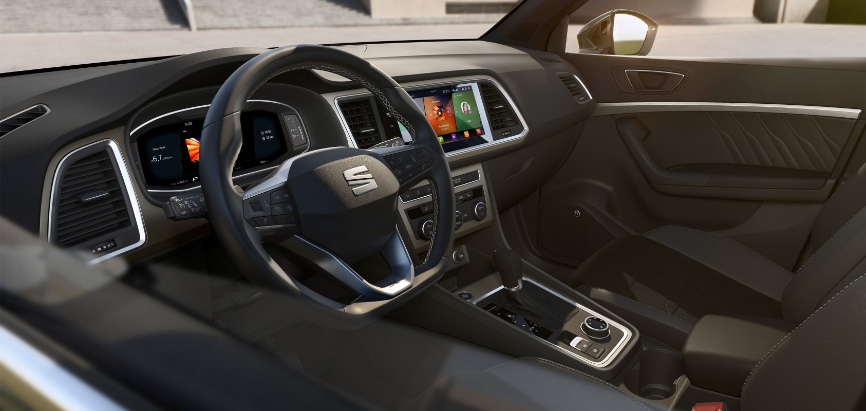SEAT Ateca SUV detailed view of dashboard