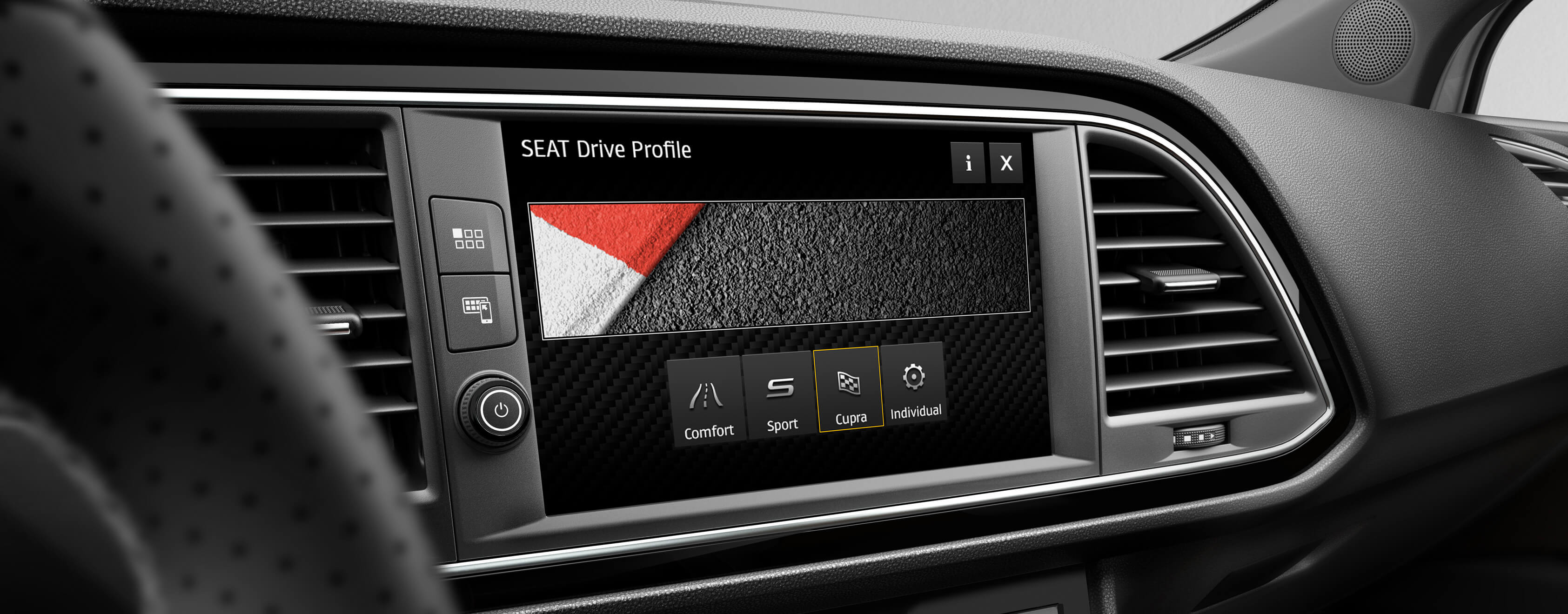 SEAT Leon CUPRA sports car drive profile – SEAT CUPRA Technology