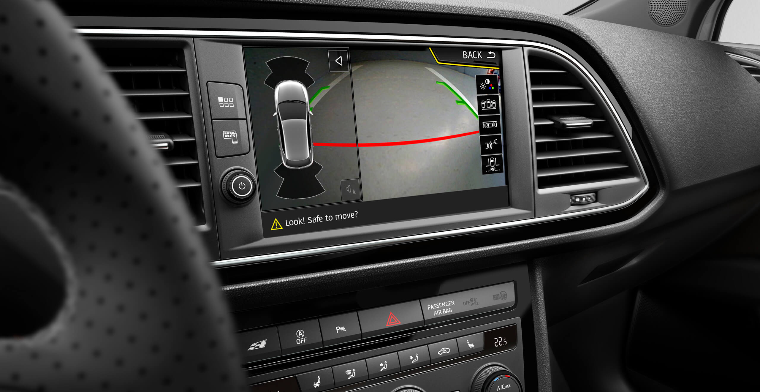 New SEAT Leon CUPRA sports car rear view camera – SEAT CUPRA Technology