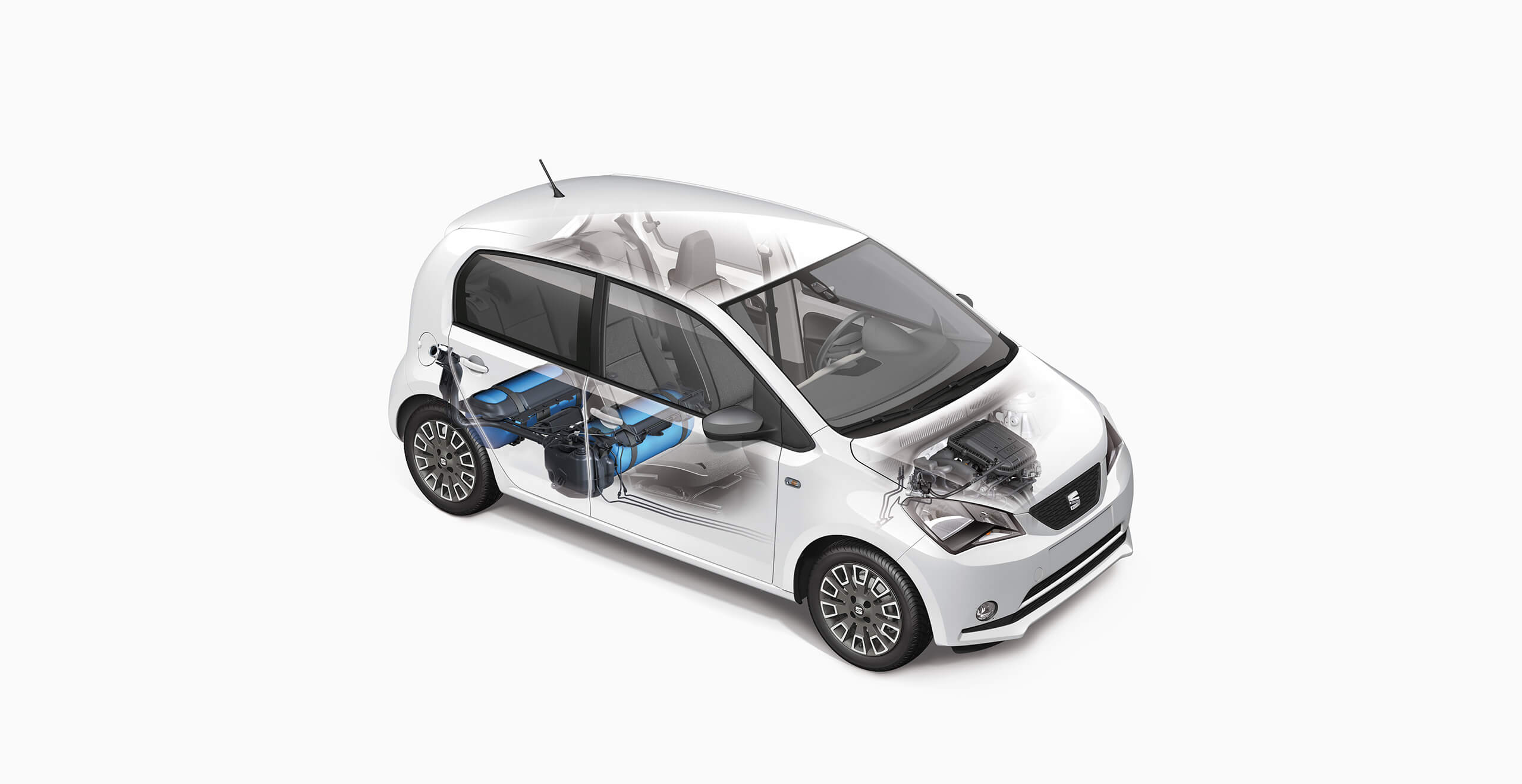 Seat Mii tgi engine. Showing the Petrol, meet compressed natural gas. This eco-friendly engine improves efficiency and reduces emissions