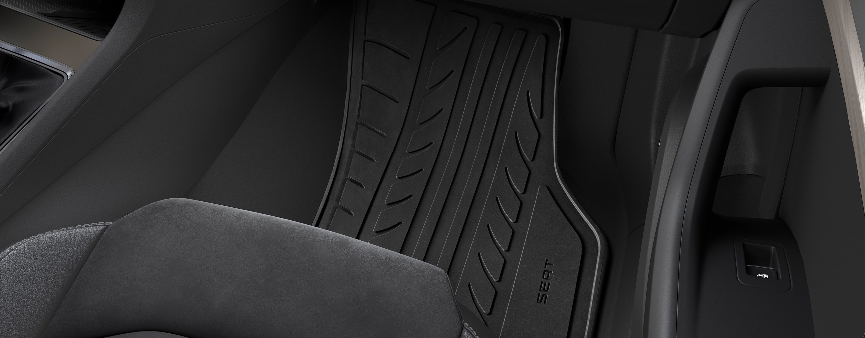 SEAT Ateca SUV with rubber floor mat accessory