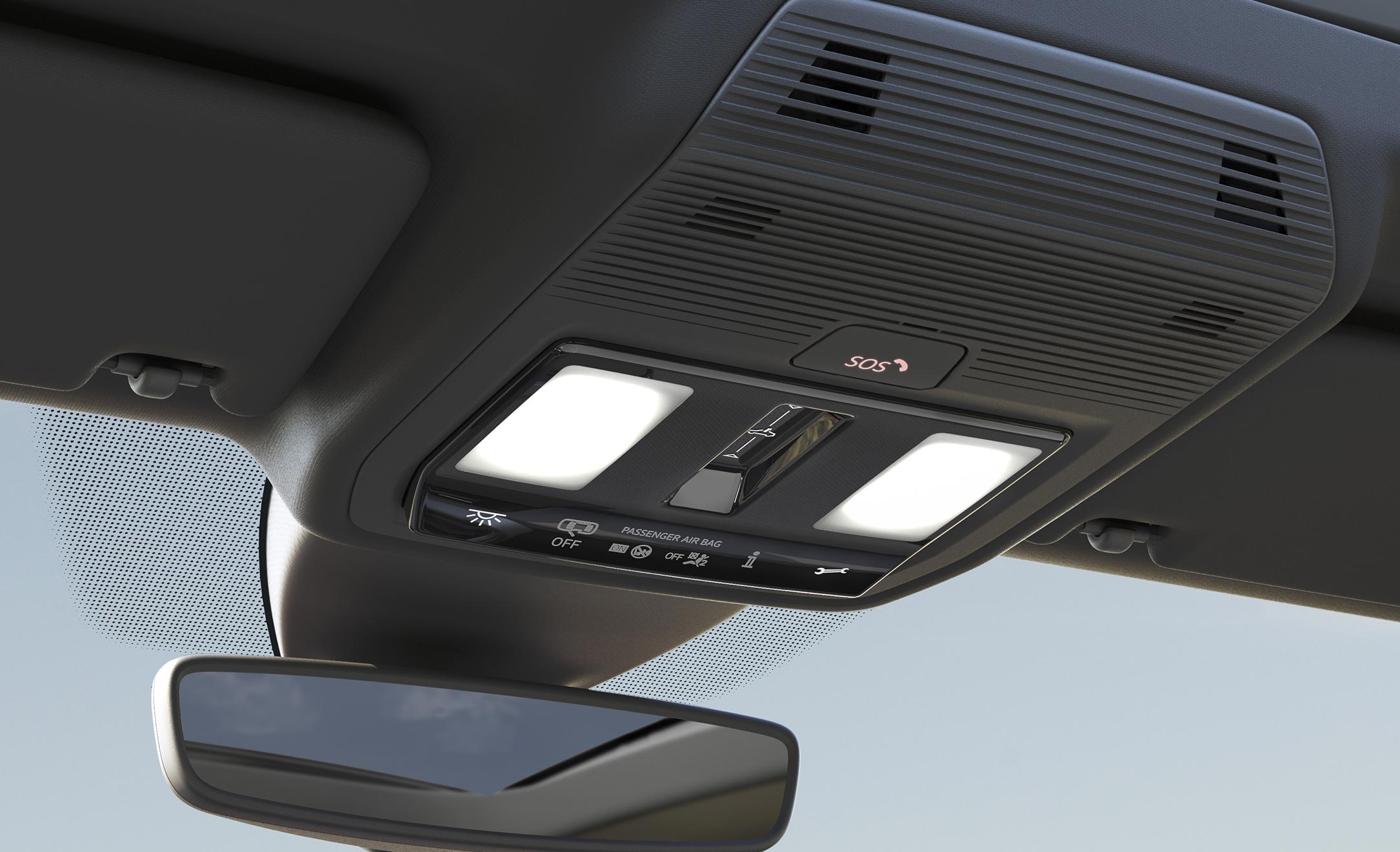 New SEAT Leon Sportstourer sensors near rear view mirror