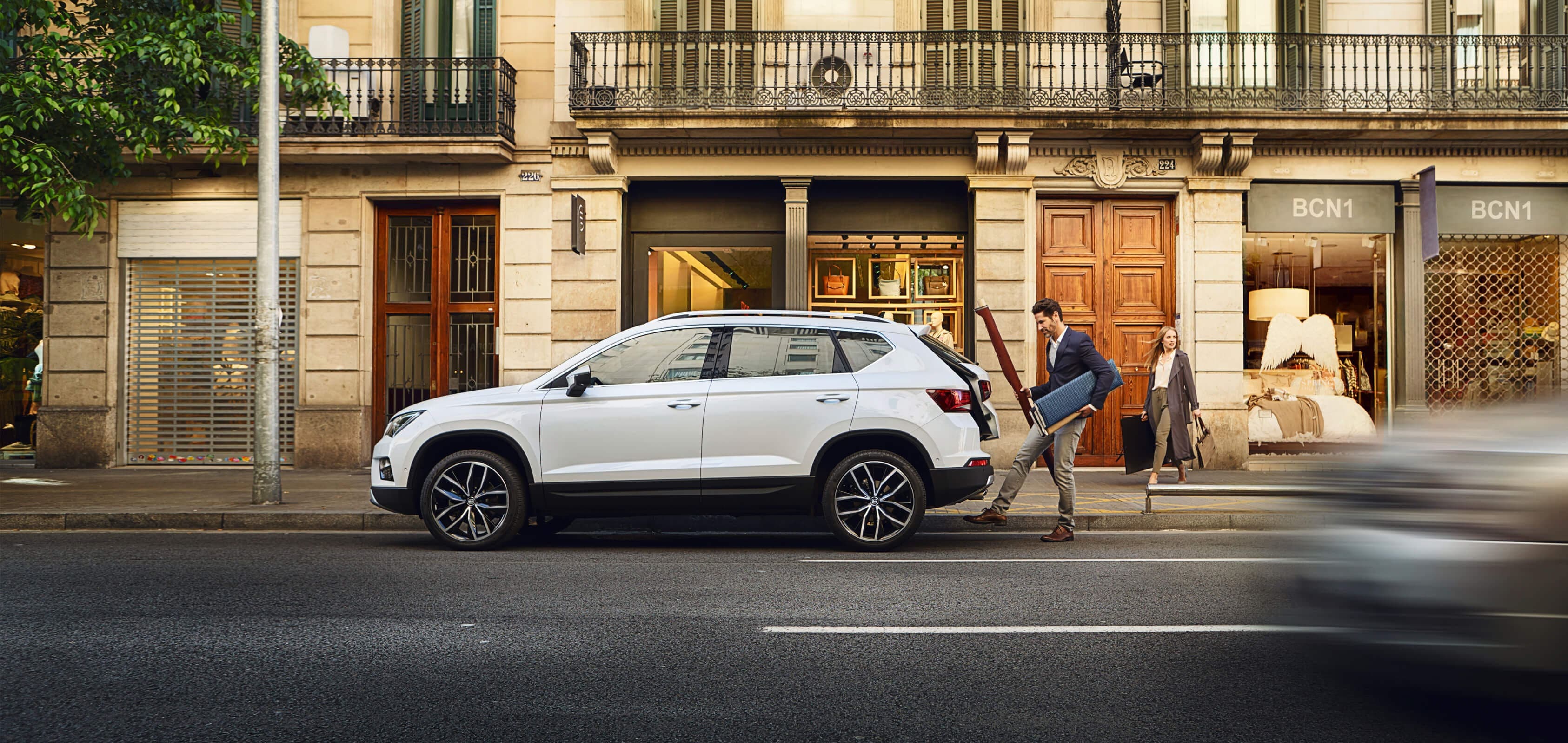 SEAT Ateca SUV fleet services bila white