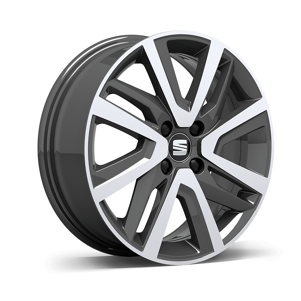 SEAT Mii alloy wheels 16” Design 10/01 Machined Atom Grey