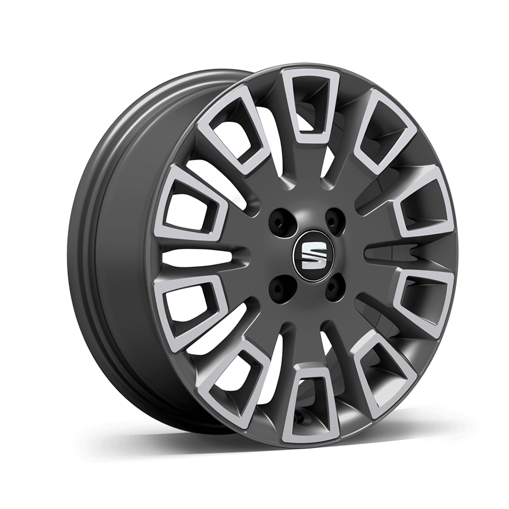 SEAT Mii alloy wheels 15” Enjoy 10/03 Machined Atom Grey