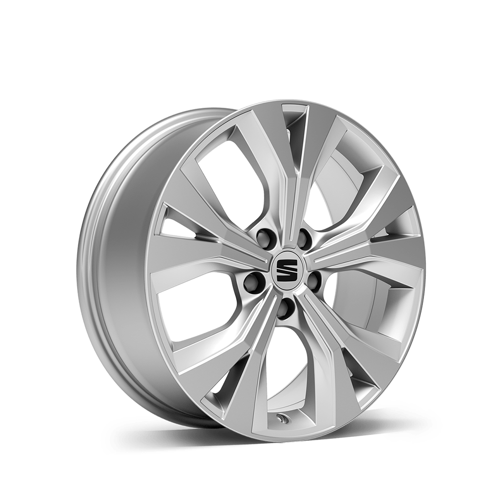New SEAT ateca 18 inch alloy wheel brilliant silver xperience