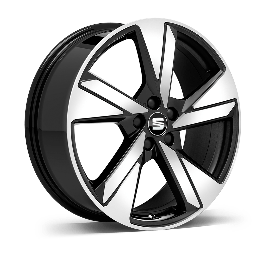 New SEAT Ibiza Performance alloy wheel 18 inch Black Machined 