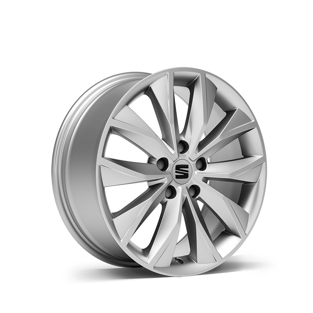 SEAT ateca 17 inch alloy wheel brilliant silver