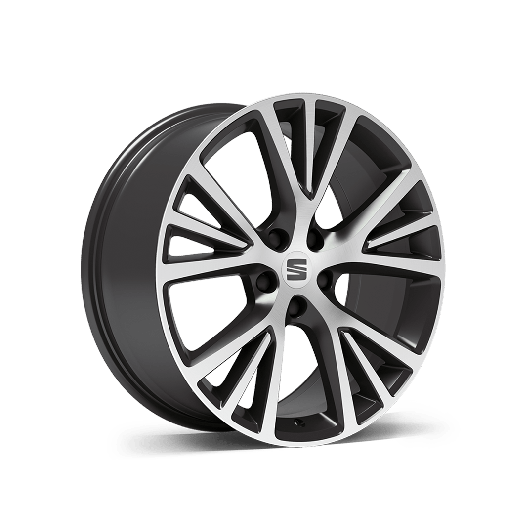 SEAT ateca 19 inch 36 4 alloy wheel nuclear grey machined