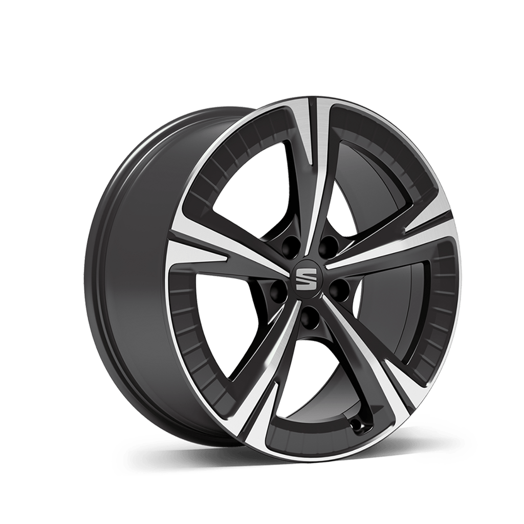 SEAT ateca 19 inch 36 5 aero wheel nuclear grey machined