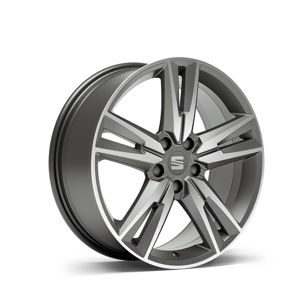 SEAT ateca 19 inch 36 9 alloy wheel cosmo grey machined