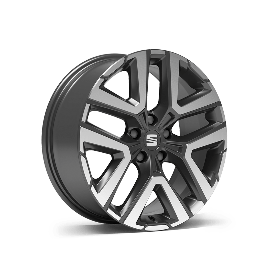 SEAT ateca 18 inch 36 8 alloy wheel nuclear grey machined