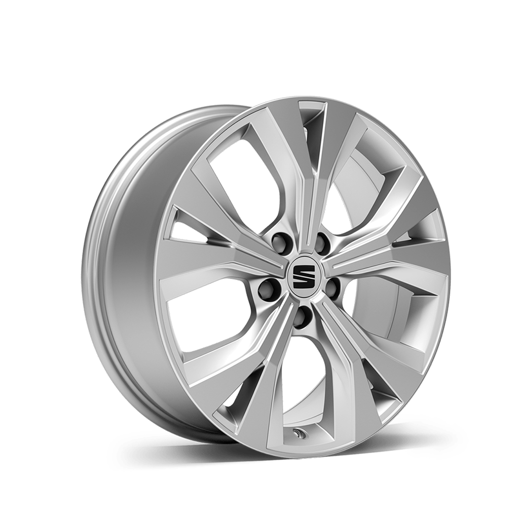 SEAT ateca 18 inch alloy wheel brilliant silver xperience